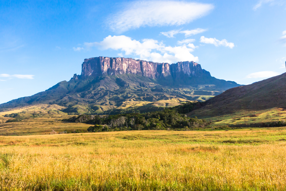 Monte Roraima, que fica entre o Brasil, Venezuela e Guiana